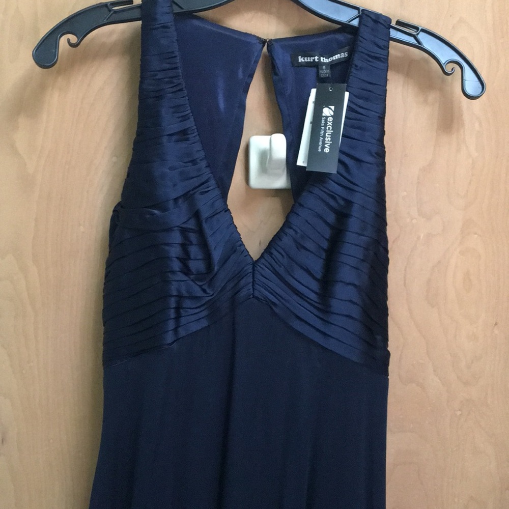 NWT Kurt Thomas Navy Gown